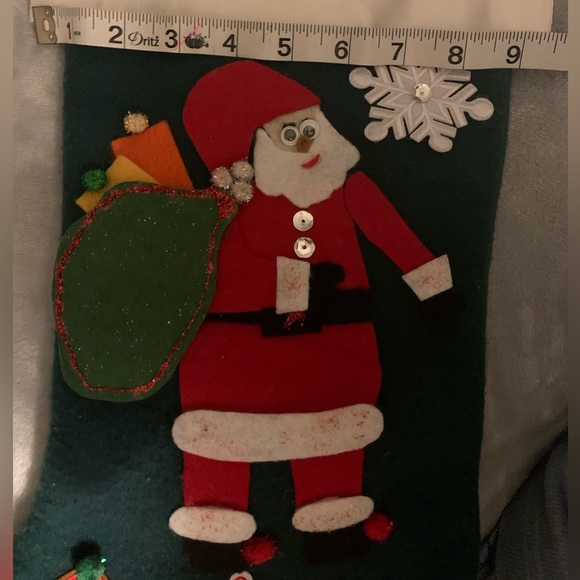 Vintage Velvet 3D Handmade Christmas Stocking - Picture 5 of 7